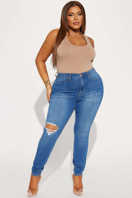 Women's Stretch Ripped Jeans