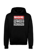 Warning Contents Hooded Sweatshirt