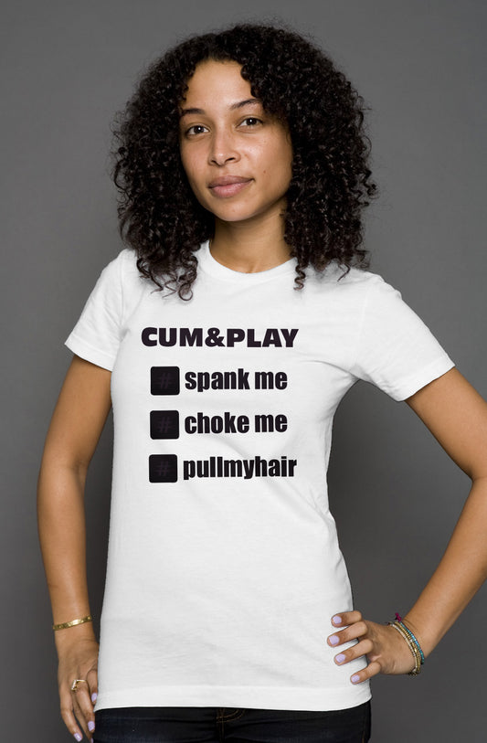 CUM&PLAY Hashtag women's Triblend T shirt