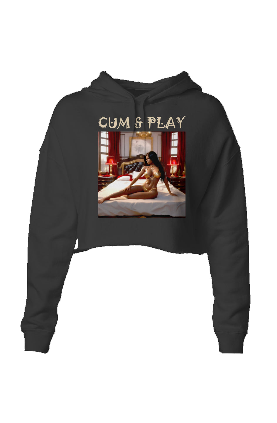 Cum&Play Crop Lightweight Crop Hoodie