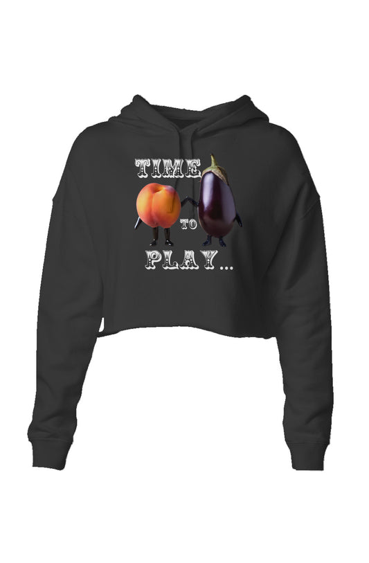 Time To Play Lightweight Crop Hoodie