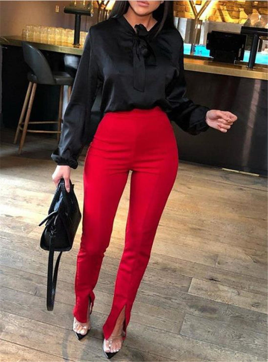 Women Slim Fit Casual Pants