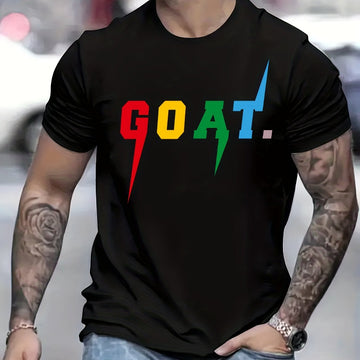 GOAT Patterned Printed Men's Comfortable T-shirt