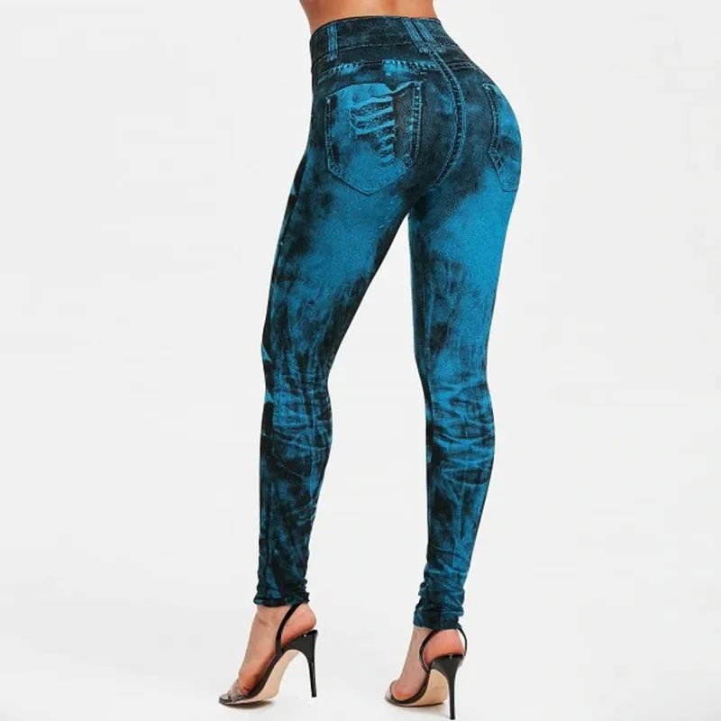 Women's Jean Style Stretch Leggings