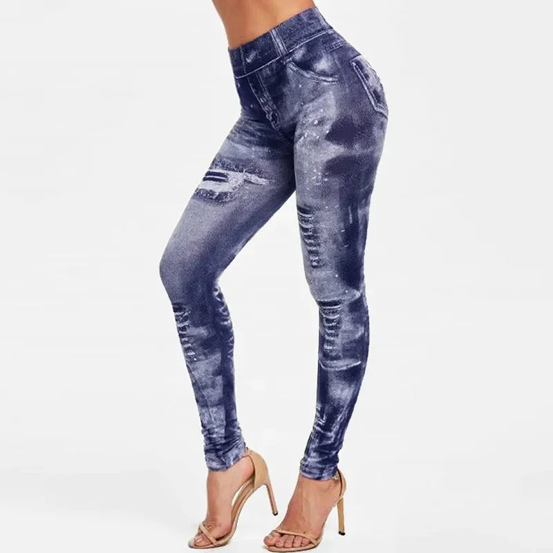 Women's Jean Style Stretch Leggings