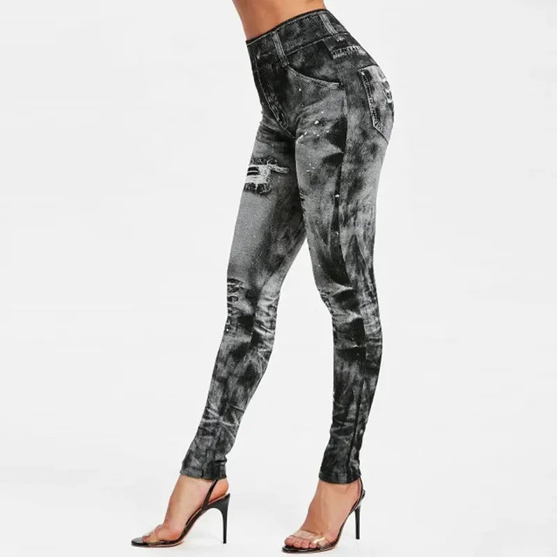 Women's Jean Style Stretch Leggings