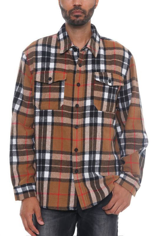 Men's Checkered Soft Flannel Shirt