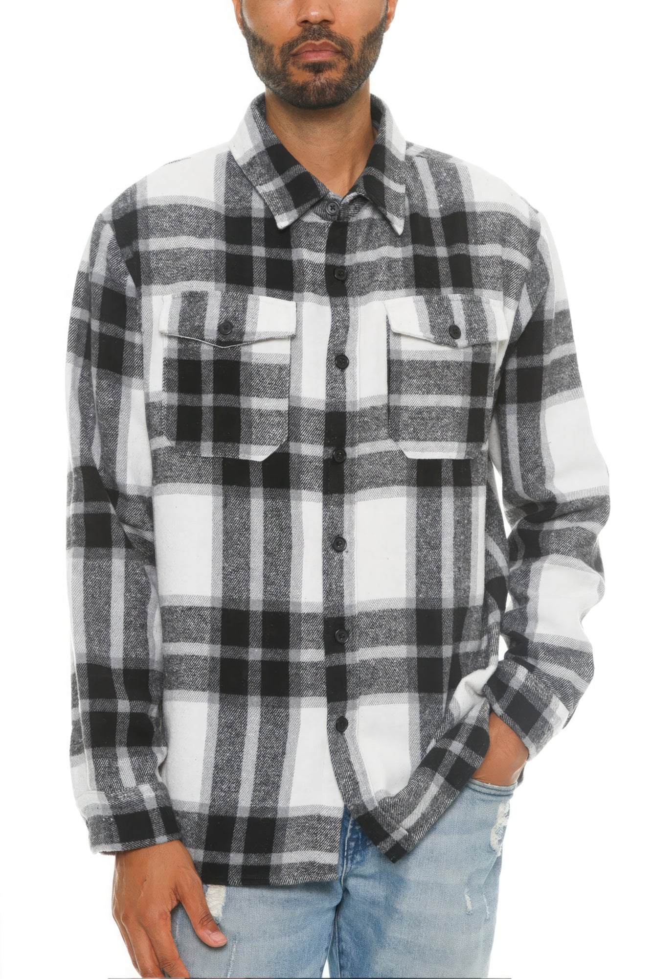 Men's Checkered Soft Flannel Shirt