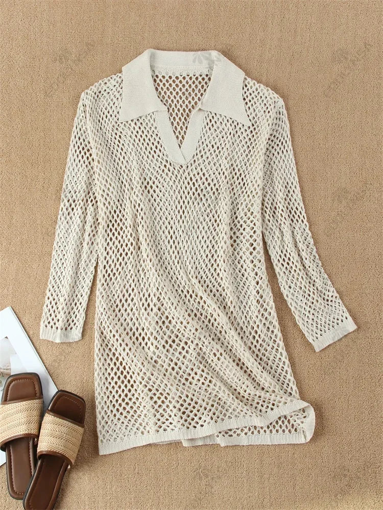 Mini Long Sleeve Swimsuit Cover Up