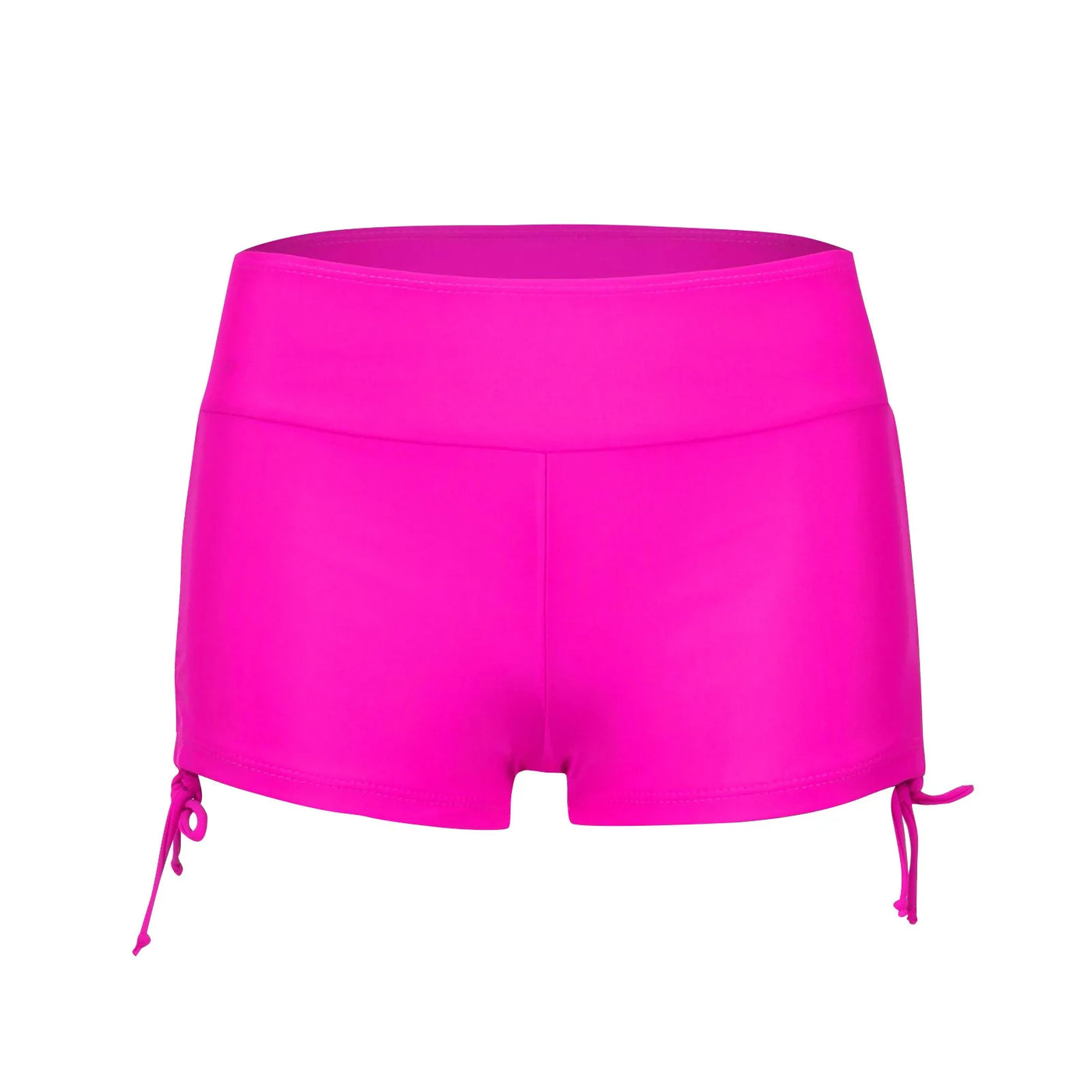 Women Swimsuit Panties Swimwear Beach Shorts High Waist Sides Adjustable Drawstring Stretch Sports Bathing Suit Tankini Bottoms