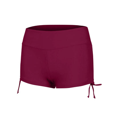 Women Swimsuit Panties Swimwear Beach Shorts High Waist Sides Adjustable Drawstring Stretch Sports Bathing Suit Tankini Bottoms