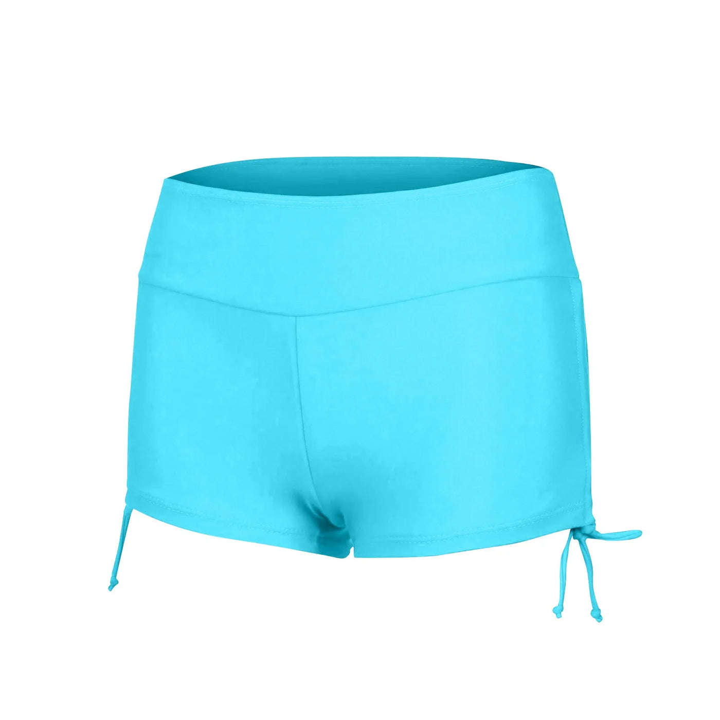 Women Swimsuit Panties Swimwear Beach Shorts High Waist Sides Adjustable Drawstring Stretch Sports Bathing Suit Tankini Bottoms