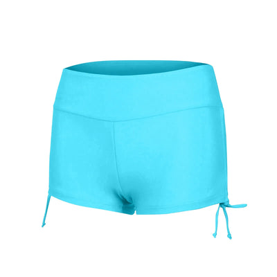 Women Swimsuit Panties Swimwear Beach Shorts High Waist Sides Adjustable Drawstring Stretch Sports Bathing Suit Tankini Bottoms