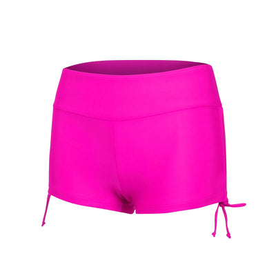Women Swimsuit Panties Swimwear Beach Shorts High Waist Sides Adjustable Drawstring Stretch Sports Bathing Suit Tankini Bottoms