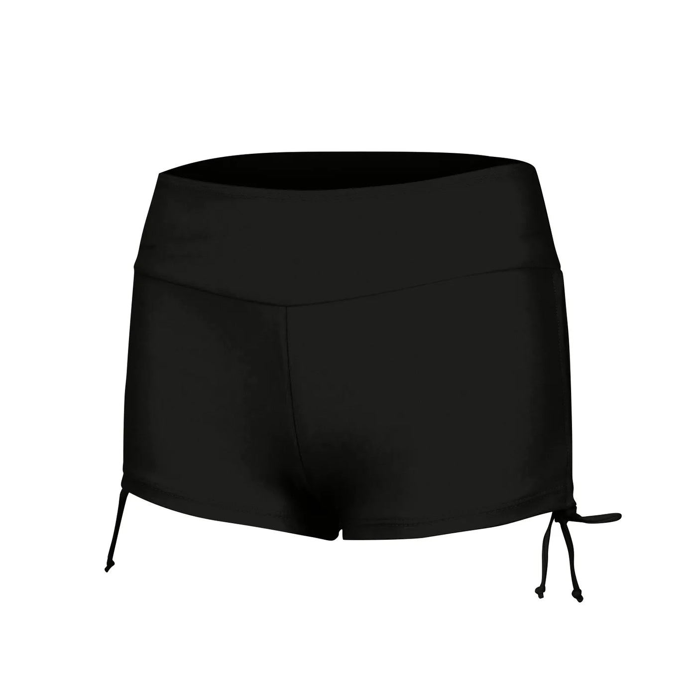 Women Swimsuit Panties Swimwear Beach Shorts High Waist Sides Adjustable Drawstring Stretch Sports Bathing Suit Tankini Bottoms