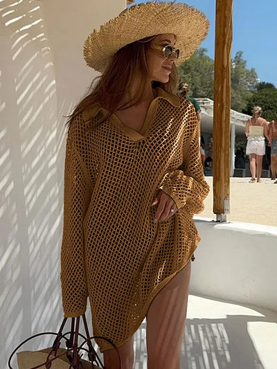 Mini Long Sleeve Swimsuit Cover Up