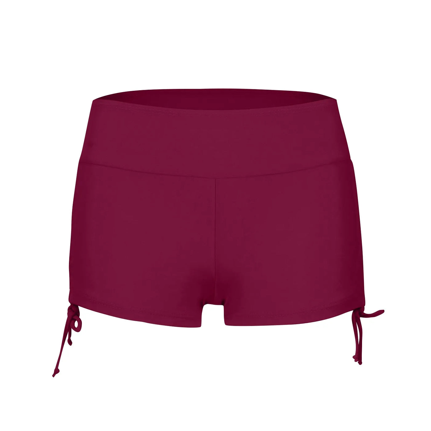 Women Swimsuit Panties Swimwear Beach Shorts High Waist Sides Adjustable Drawstring Stretch Sports Bathing Suit Tankini Bottoms