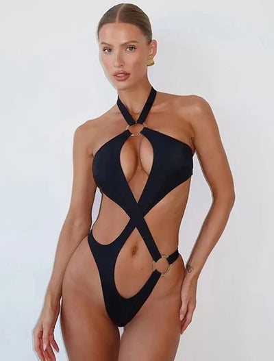 Sexy Rhinestone Bikini Set Women Beach Dresses Multicolor Swimsuit Beach Cover Up 2024 Summer Trend Holiday Dress Female Clothes