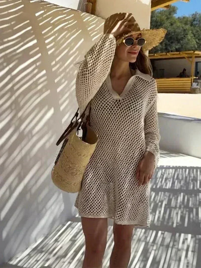 Mini Long Sleeve Swimsuit Cover Up
