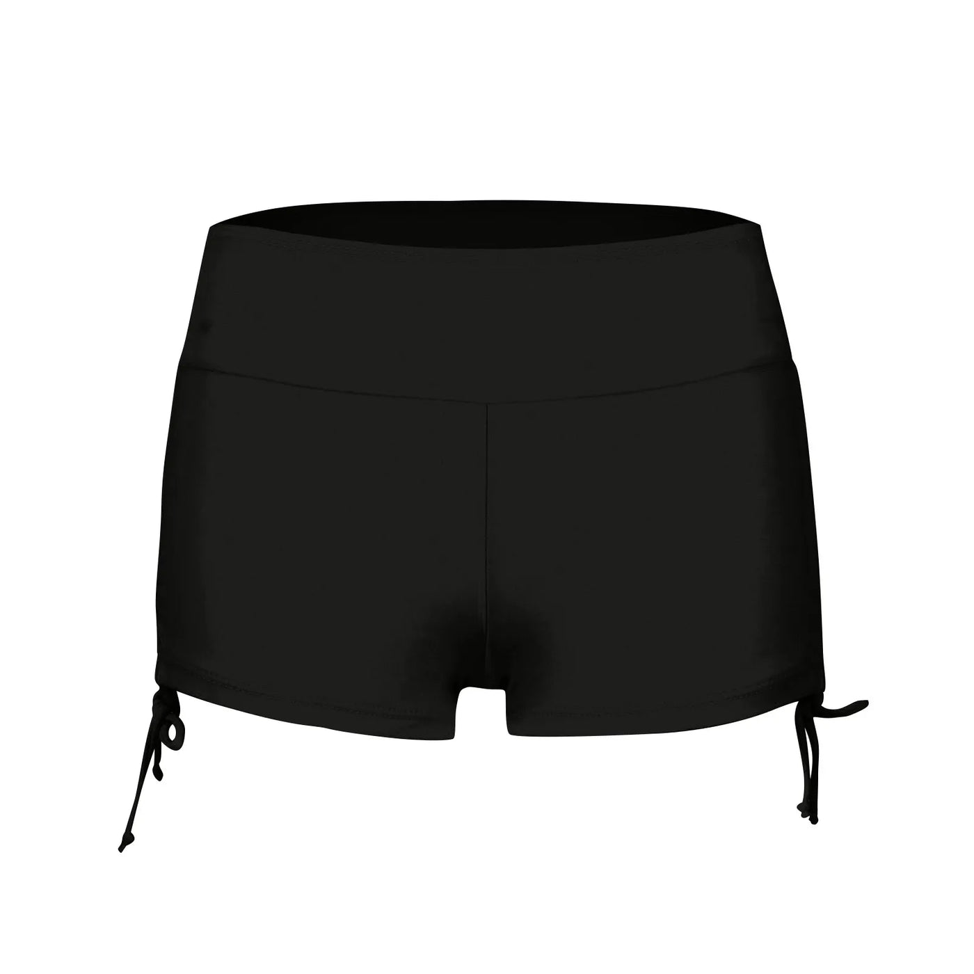 Women Swimsuit Panties Swimwear Beach Shorts High Waist Sides Adjustable Drawstring Stretch Sports Bathing Suit Tankini Bottoms