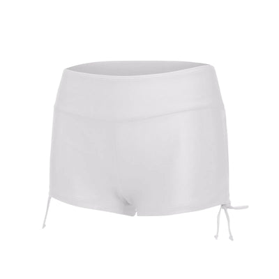 Women Swimsuit Panties Swimwear Beach Shorts High Waist Sides Adjustable Drawstring Stretch Sports Bathing Suit Tankini Bottoms