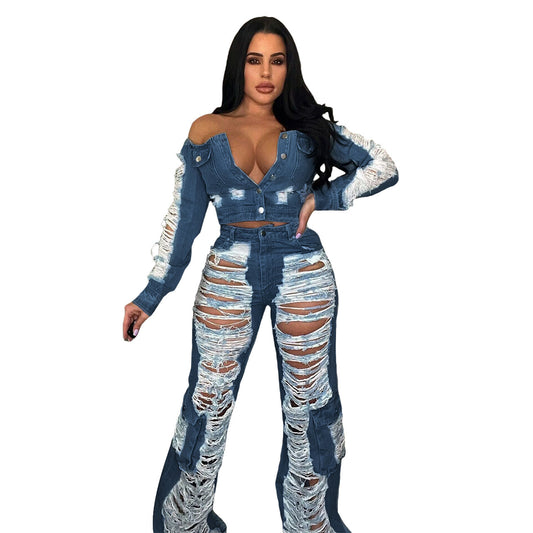 Women's Casual Ripped Jeans